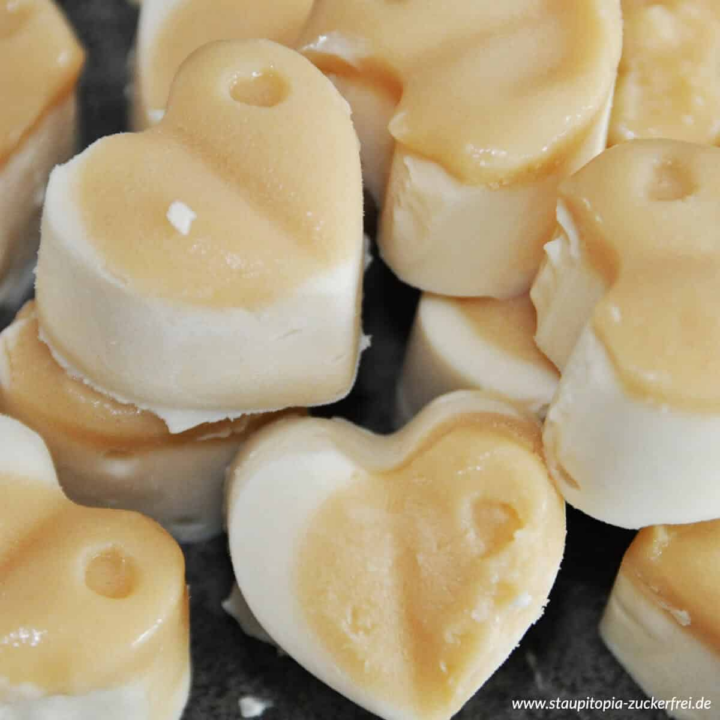 Low Carb Karamell FroYo Bites