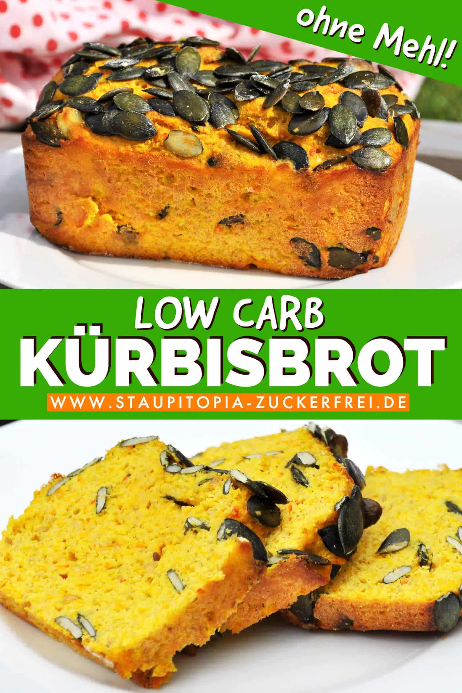 Keto Kürbisbrot backen