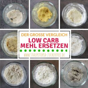 Low Carb Mehl ersetzen? Der Low Carb Mehl-Vergleich mit Tipps für das Low Carb Backen ohne Zucker! Du möchtest ohne Kohlenhydrate Backen und ein Low Carb Mehl ersetzen? Ich habe verschiedene Low Carb Mehle, die du zum Backen verwenden kannst für dich verglichen! Was ist der Unterschied zwischen verschiedenen Low Carb Mehlen und was musst du beim Ersetzen beachten?