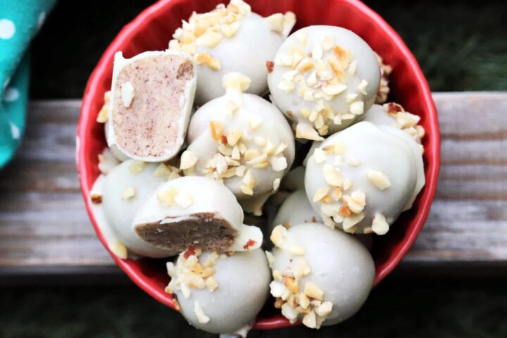 Weiße Mandel Pralinen ohne Zucker - Staupitopia Zuckerfrei