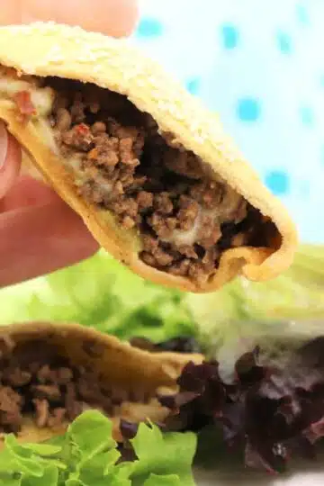 Low Carb Cheeseburger Taschen - Fingerfood selber machen