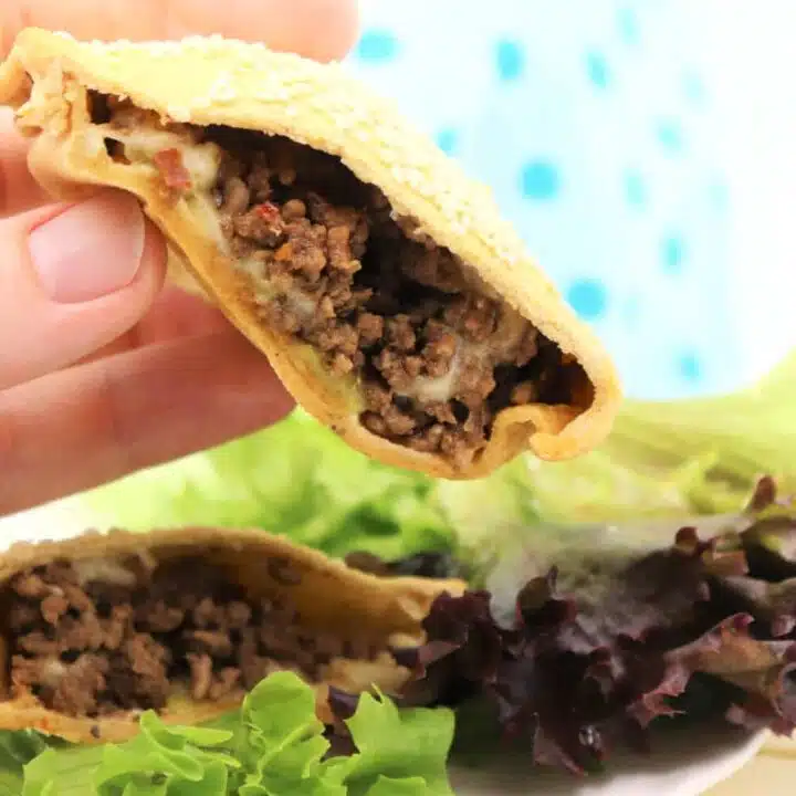 Low Carb Cheeseburger Taschen - Fingerfood selber machen