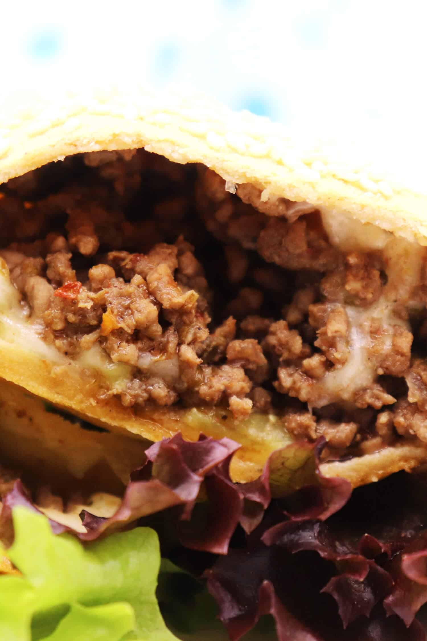 Low Carb Cheeseburger Taschen selber machen zum Abendessen
