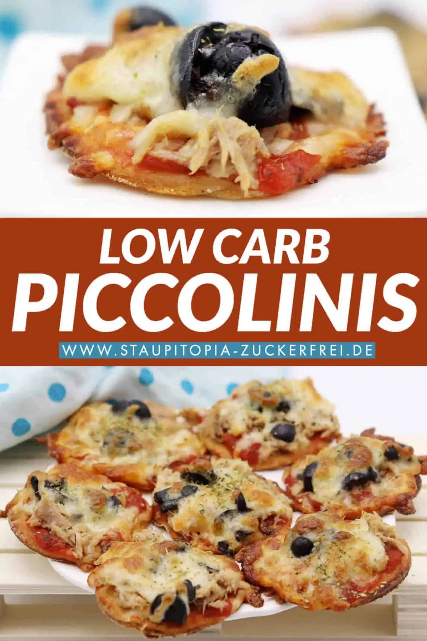 Low Carb Piccolinis mit Thunfisch und Oliven aus einem Quark-Öl-Teig ohne Kohlenhydrate backen