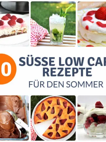 Diese süßen Low Carb Rezeptideen für den Sommer sind genau das richtige für schöne, warme Tage. Wenn wir unsere Zeit am liebsten nur noch draußen verbringen möchten, dann ist mit den Rezepten, die ich dir in dieser Sammlung zusammengestellt habe, für dein leibliches Wohl gesorgt!