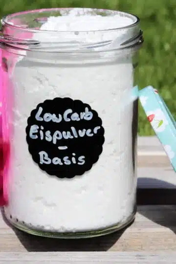 Eispulver Low Carb für die Eismaschine herstellen