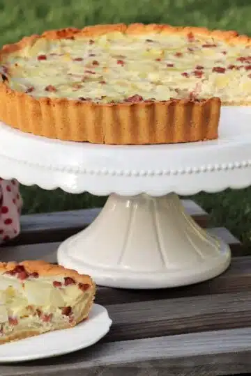 Rezept für einen Low Carb Zwiebelkuchen.