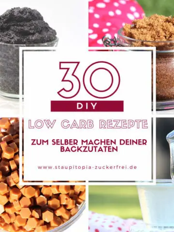 Erfahre in dieser Liste der ultimativen DIY Low Carb Rezepte, wie einfach und schnell du Low Carb Zutaten zum Backen selber machen kannst.