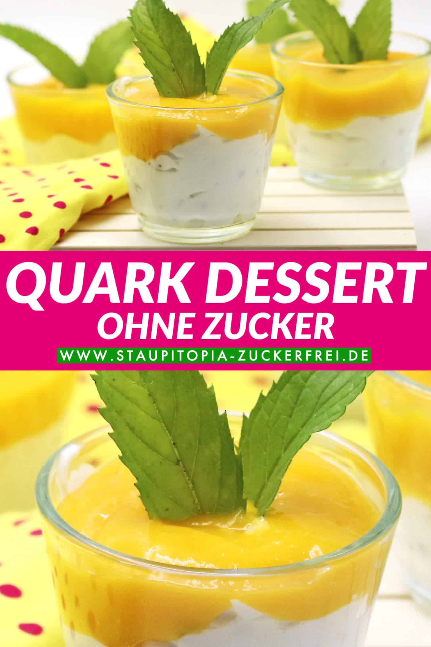 Schnelles Low Carb Quark Dessert im Glas Rezept