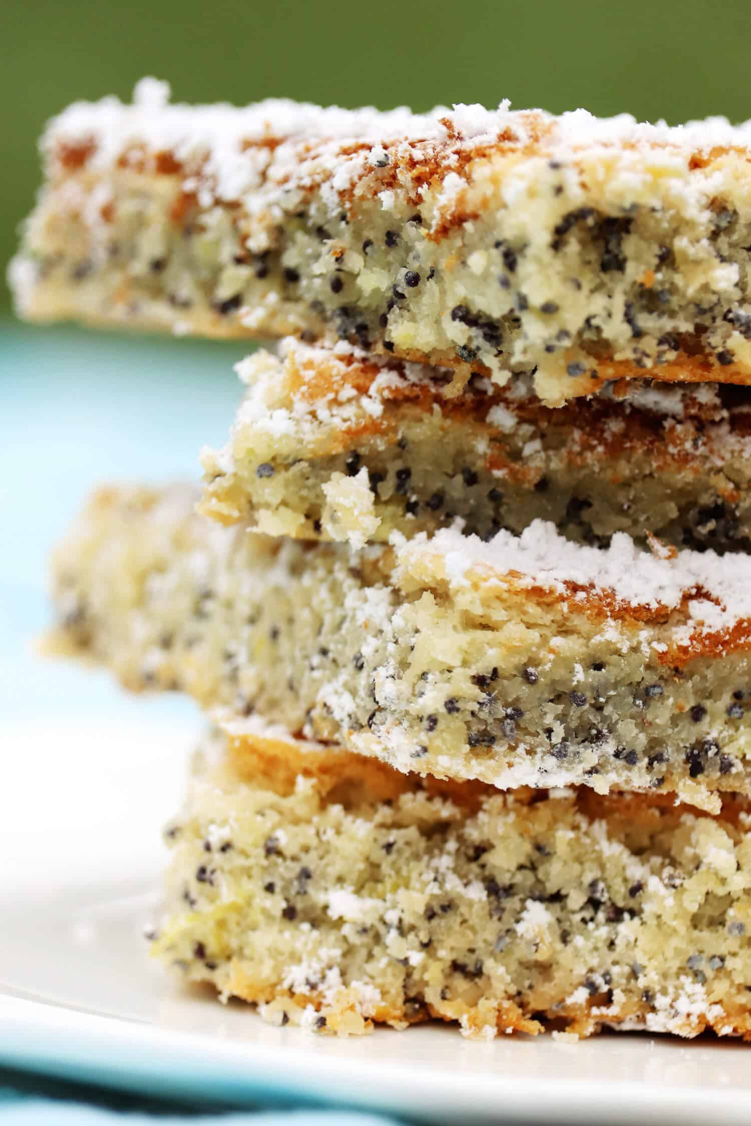 5 Zutaten Low Carb Mohnkuchen ohne Zucker Rezept