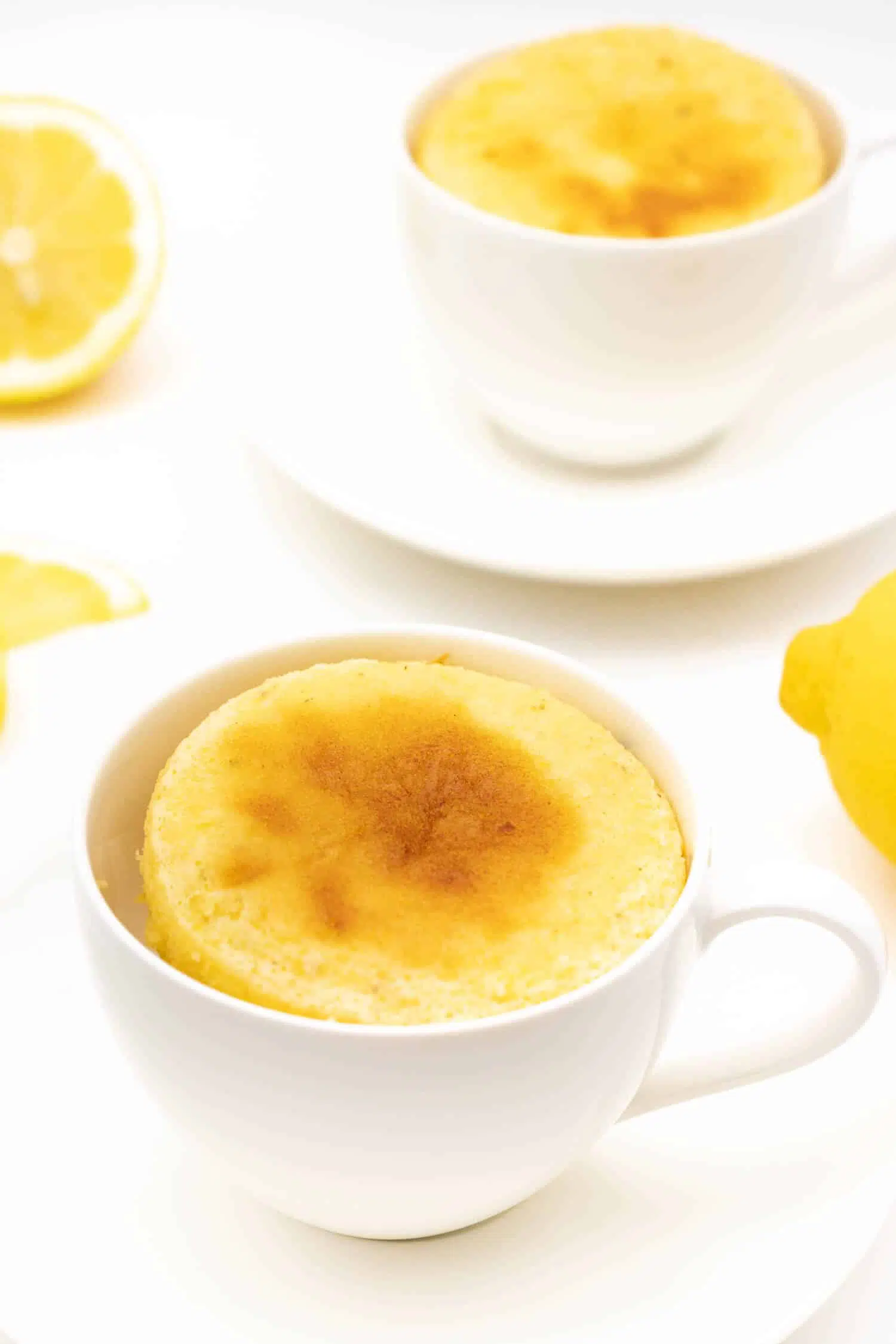 Rezept für einen Tassenkuchen Zitrone ohne Mehl