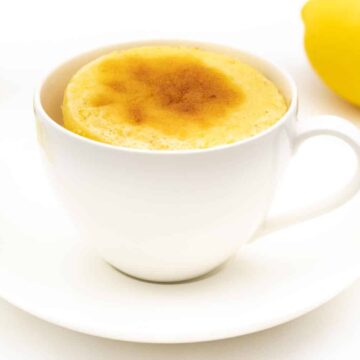 Low Carb Zitronen Tassenkuchen ohne Zucker backen