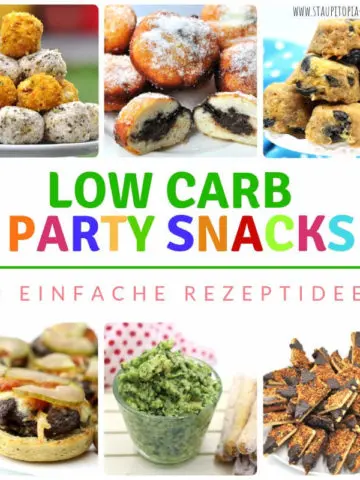 Ideen für Low Carb Party Rezepte: Fingerfood, Snacks, Süßes