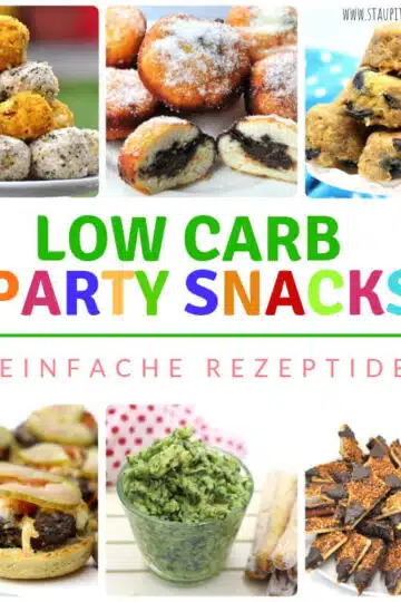 Ideen für Low Carb Party Rezepte: Fingerfood, Snacks, Süßes
