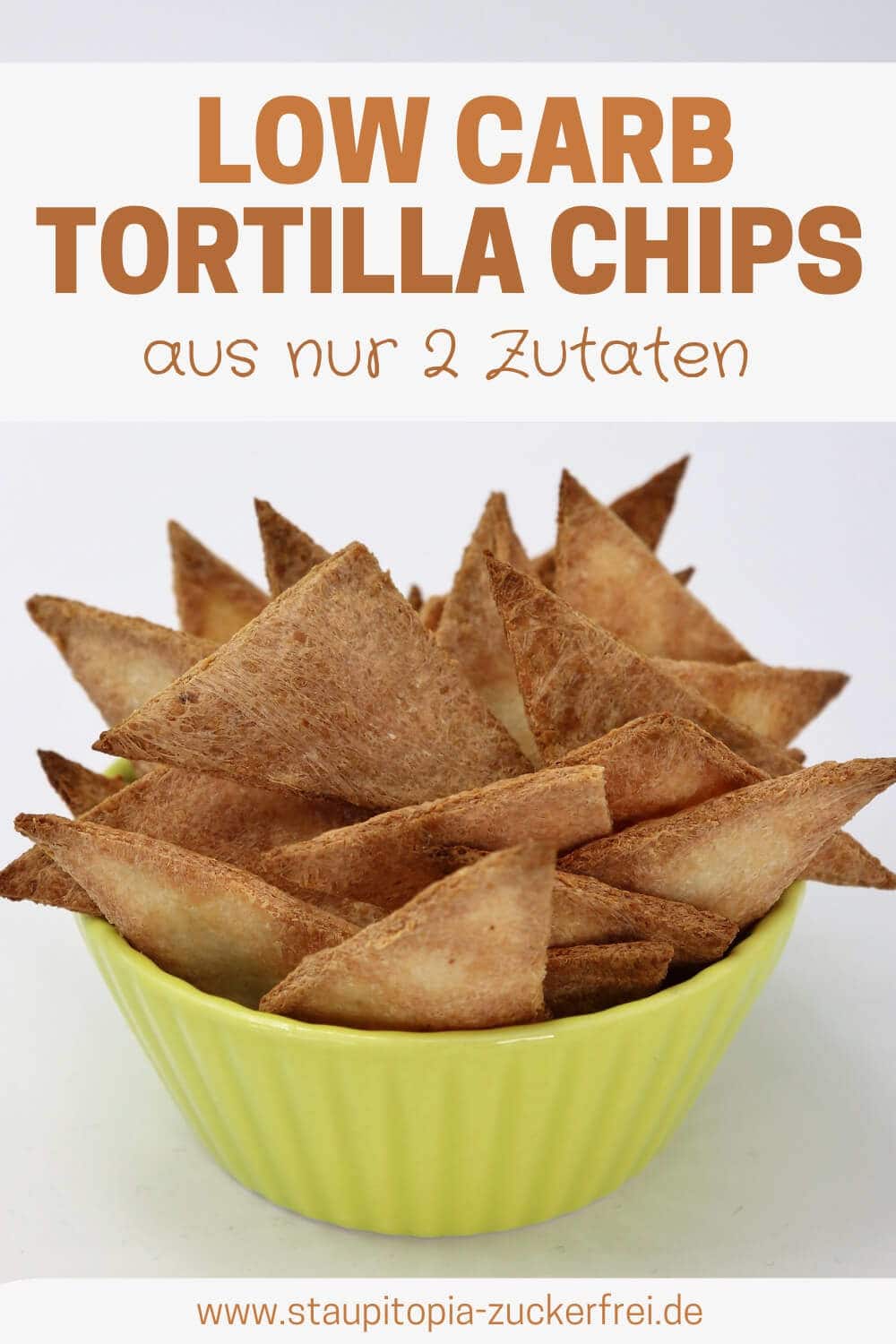 Low Carb Tortilla Chips aus nur 2 Zutaten
