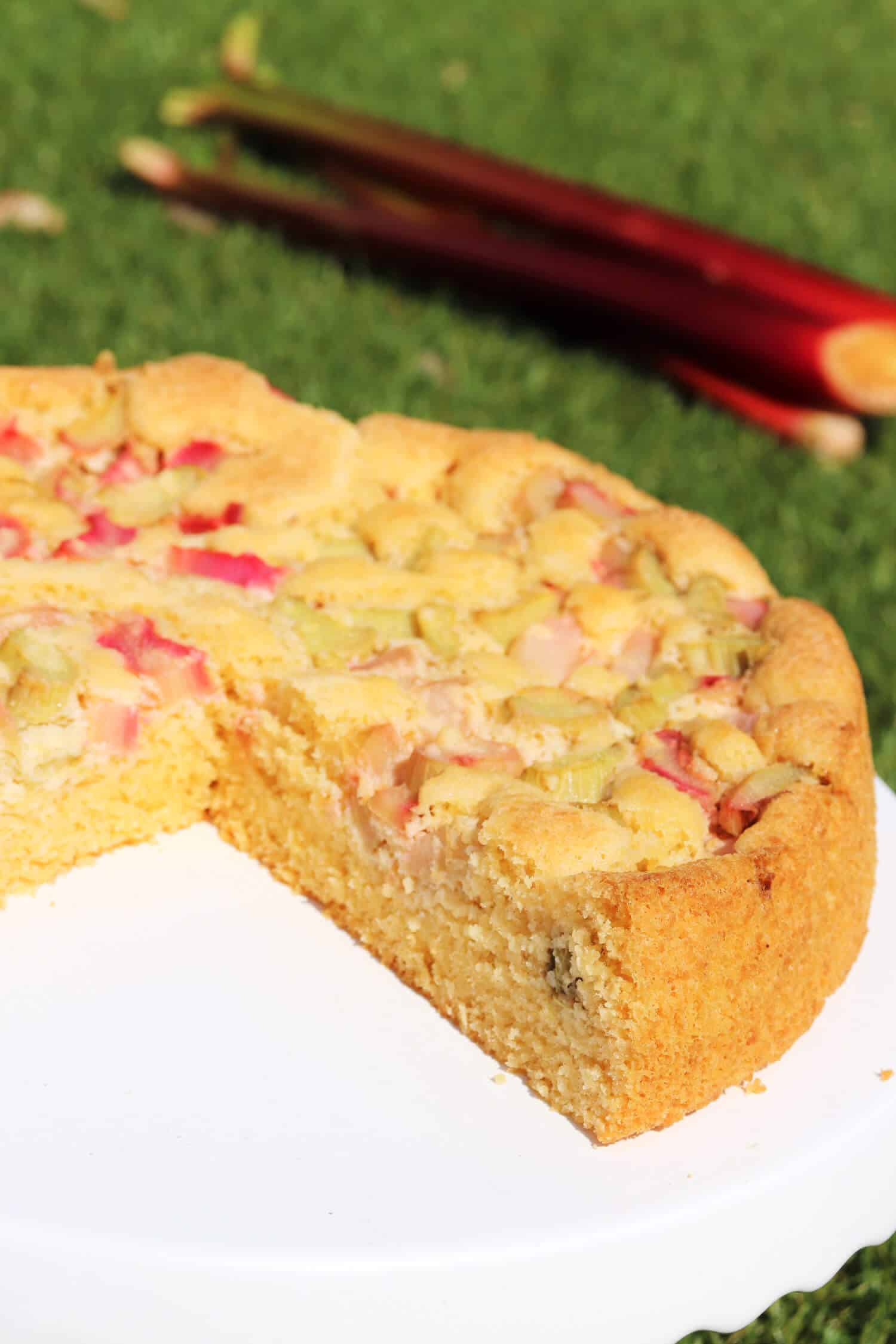 Low Carb Rhabarberkuchen Rezept schnell und einfach