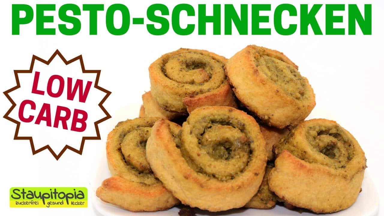 Low Carb Pesto Schnecken Staupitopia Zuckerfrei