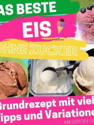 Grundrezept für das Beste Low Carb Eis ohne Zucker