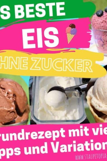 Grundrezept für das Beste Low Carb Eis ohne Zucker