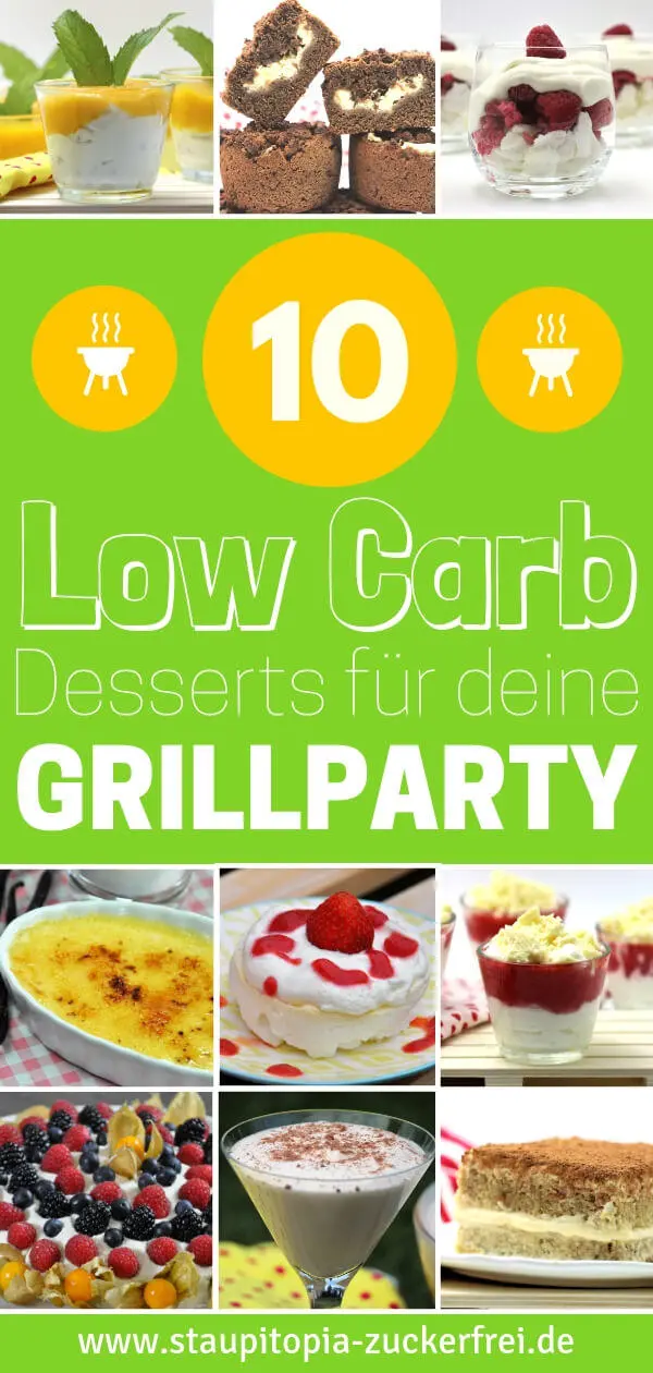 Low Carb Rezepte und Desserts zum Grillen