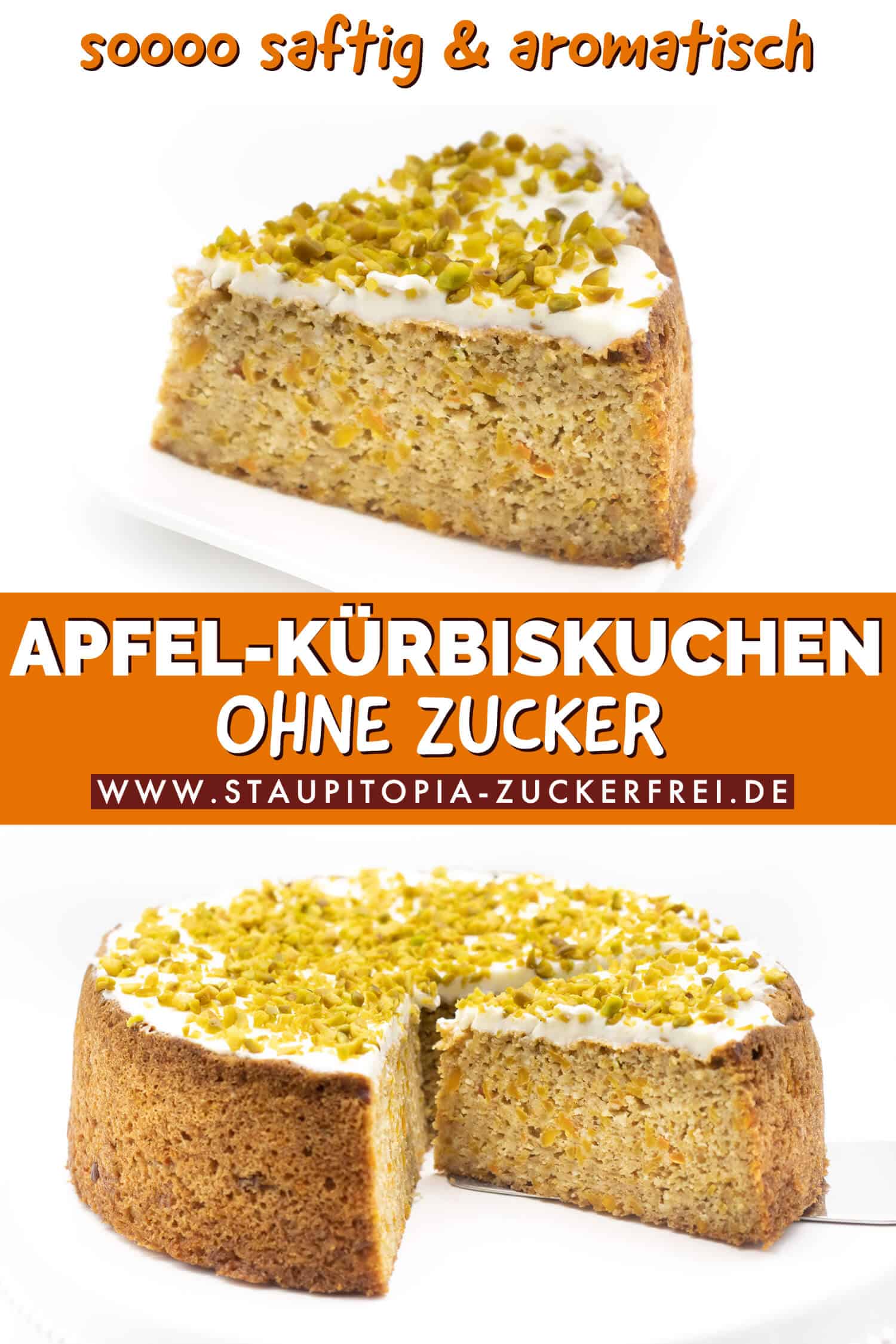 Low Carb Kuchen mit Kürbis und Apfel Rezept
