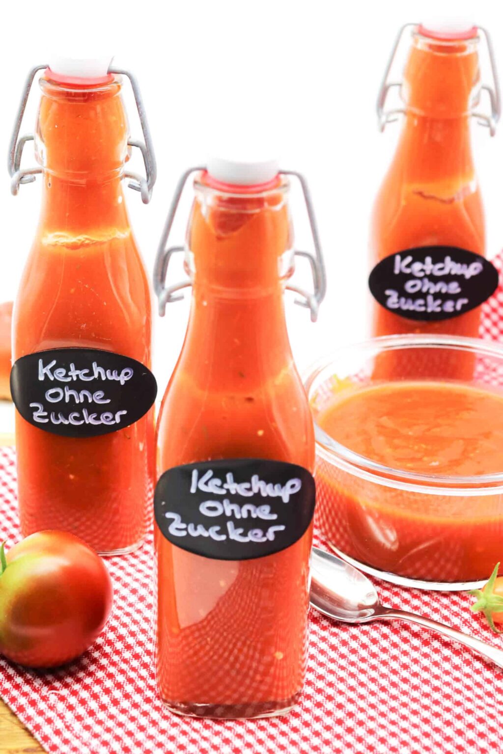 Ketchup ohne Zucker aus frischen Tomaten Staupitopia Zuckerfrei
