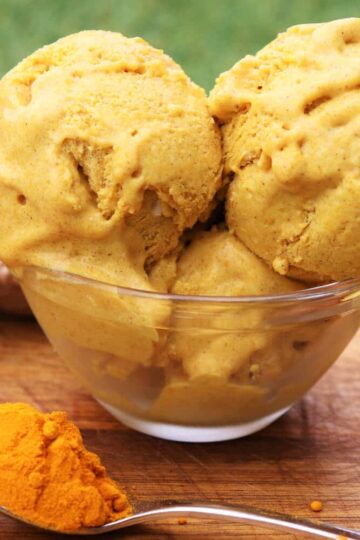 Gesundes Eis selber machen mit Kurkuma, Zimt und Ingwer