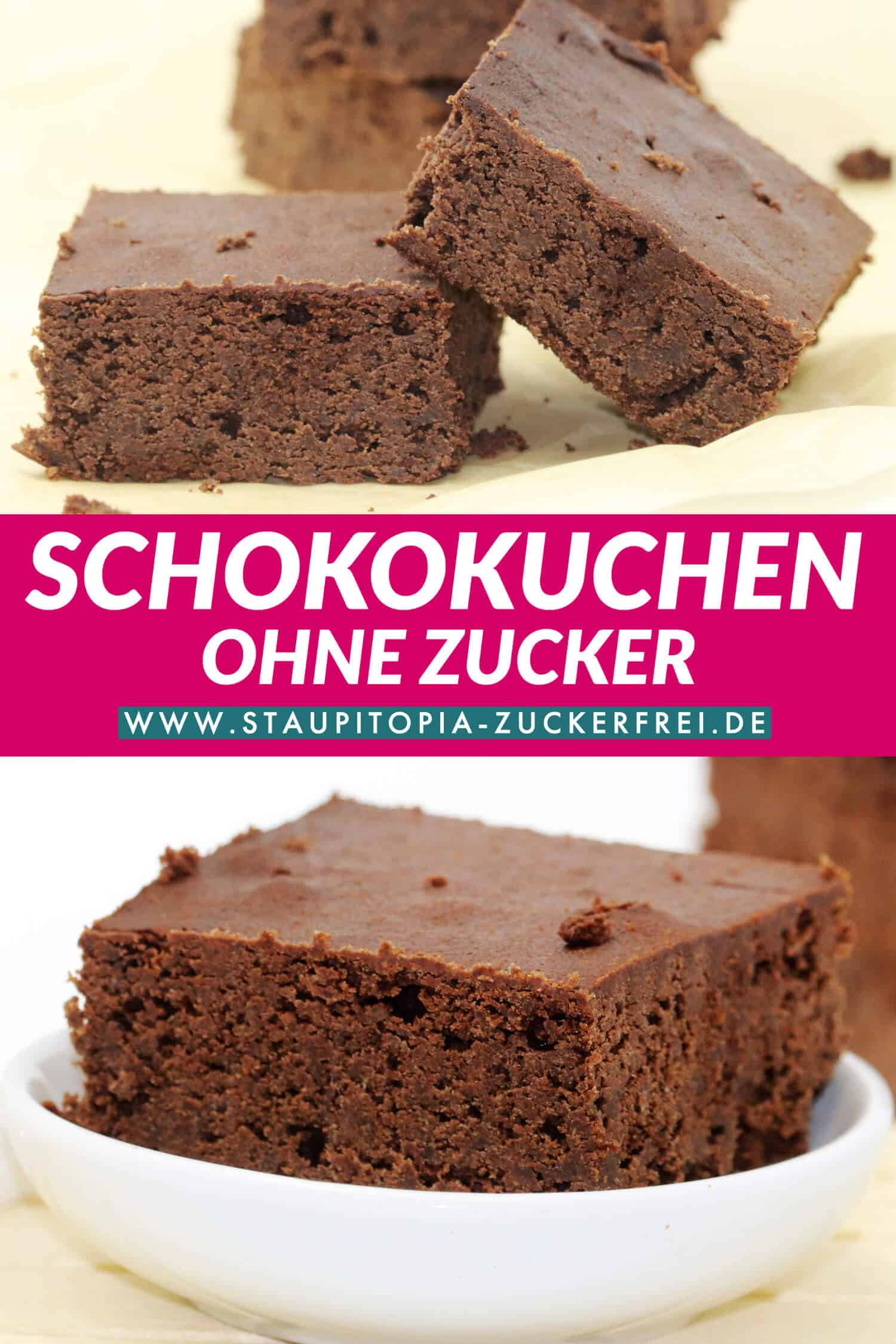 Glutenfreier Schokokuchen vom Blech Rezept mit Erythrit und Xylit