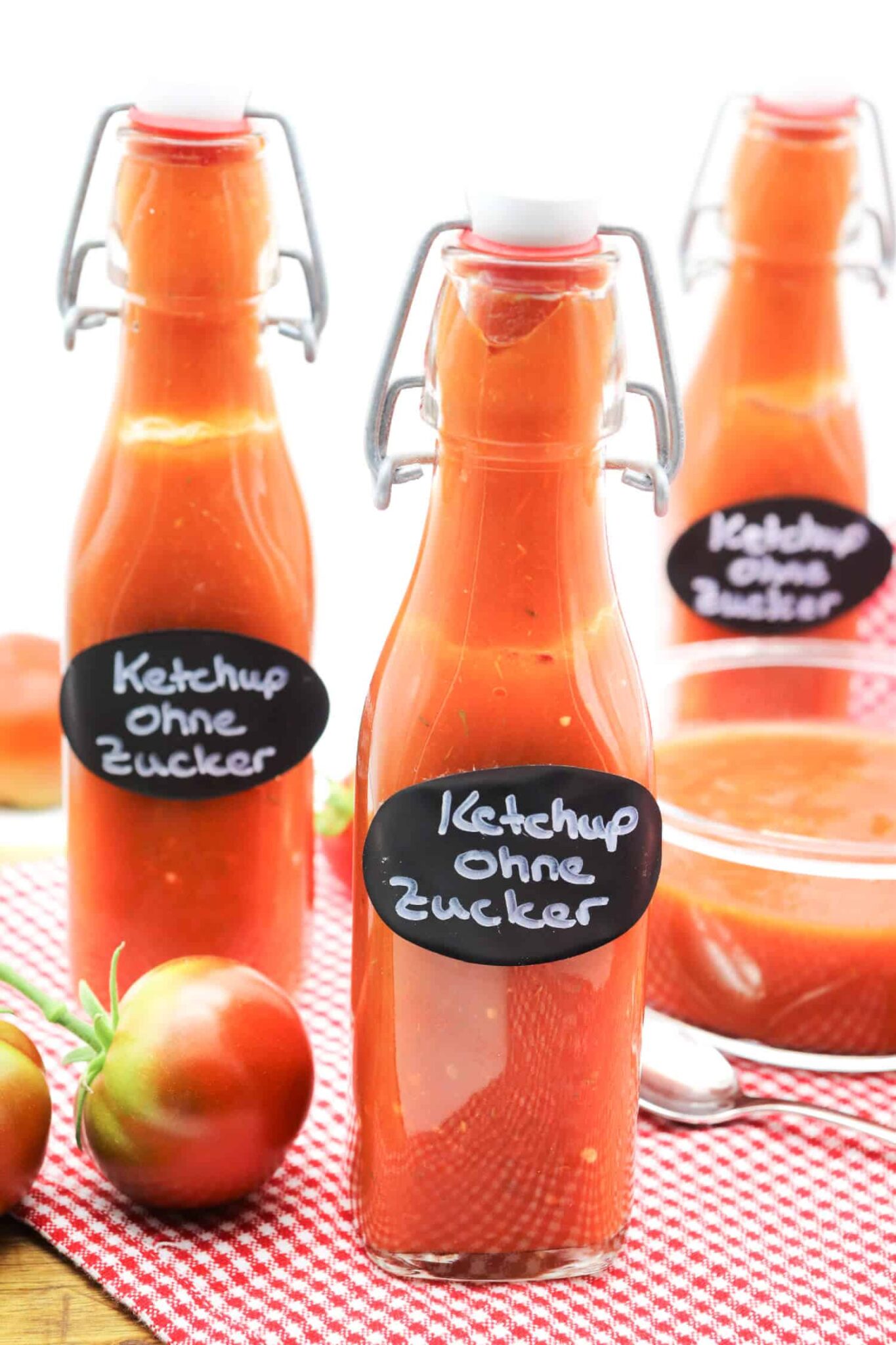 Ketchup ohne Zucker aus frischen Tomaten Staupitopia Zuckerfrei