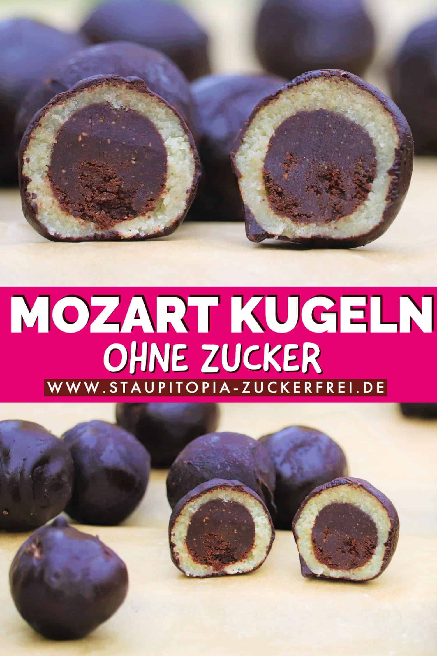 Mozart Kugeln ohne Zucker selber machen