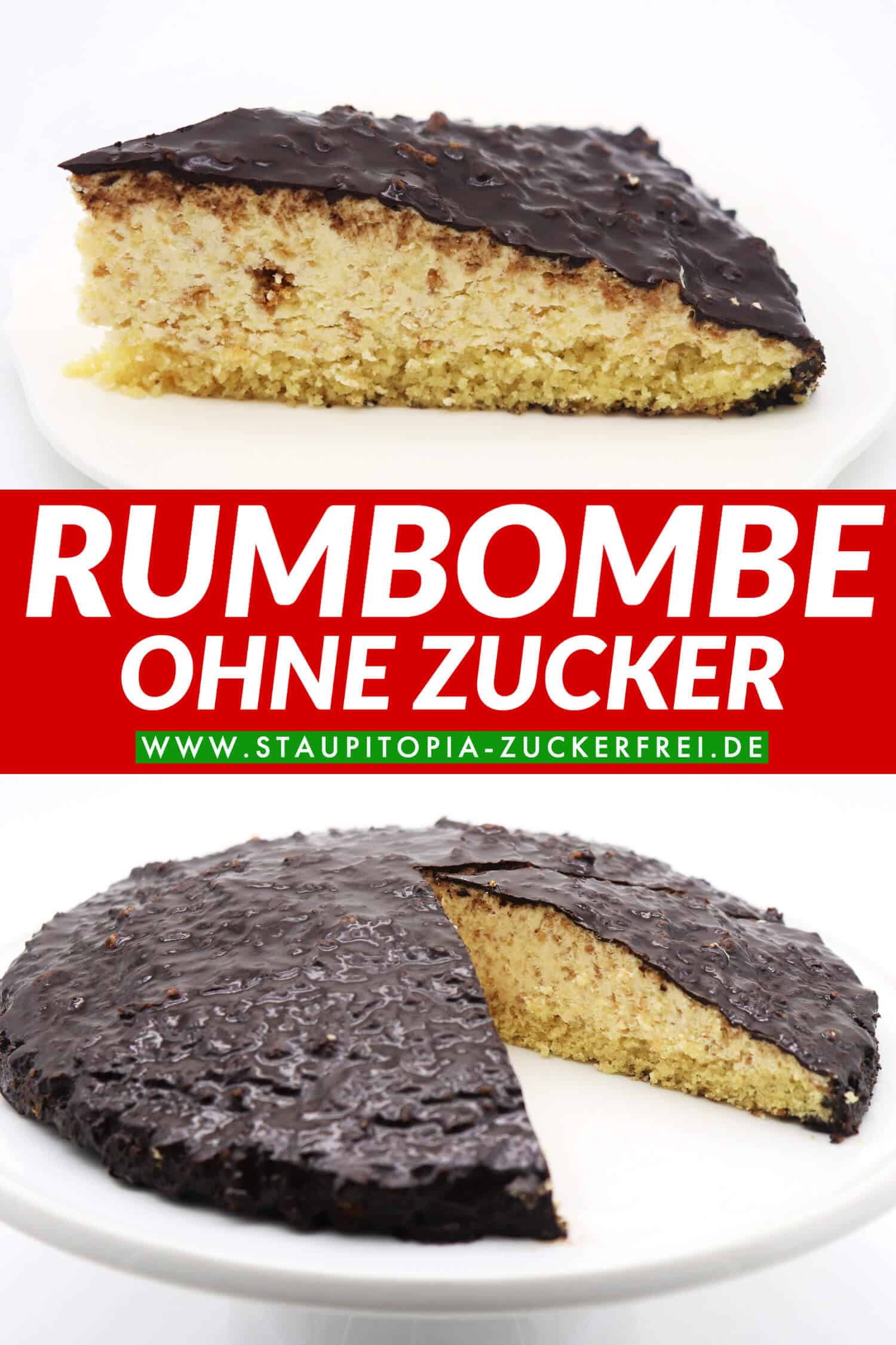 Rumbombe ohne Zucker und ohne Mehl
