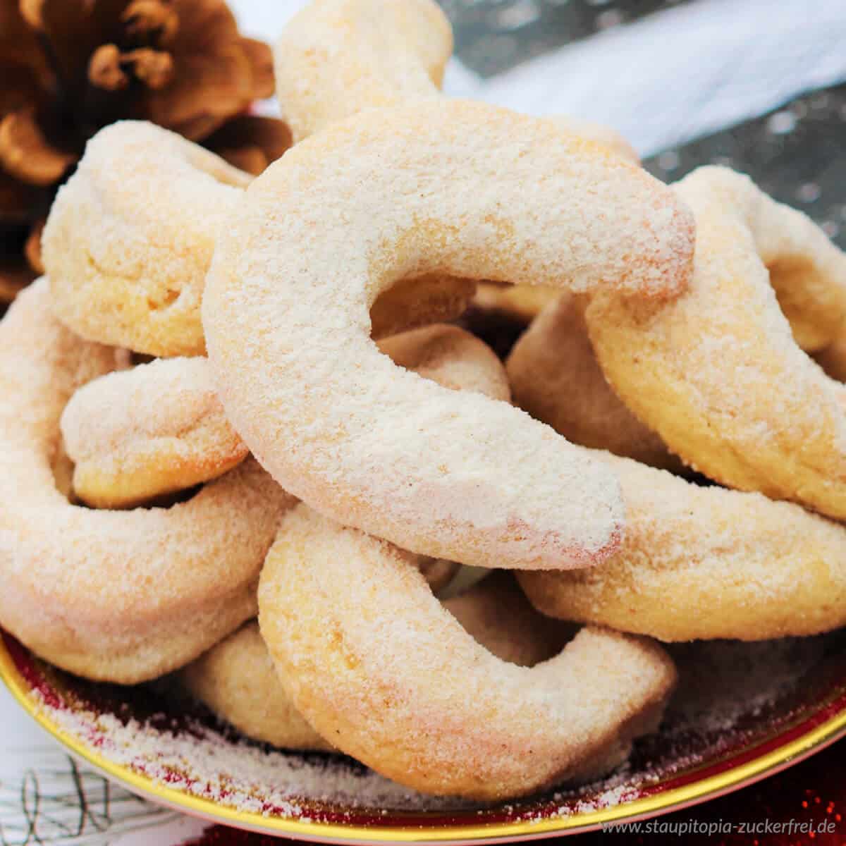 Vanillekipferl ohne Zucker - Staupitopia Zuckerfrei