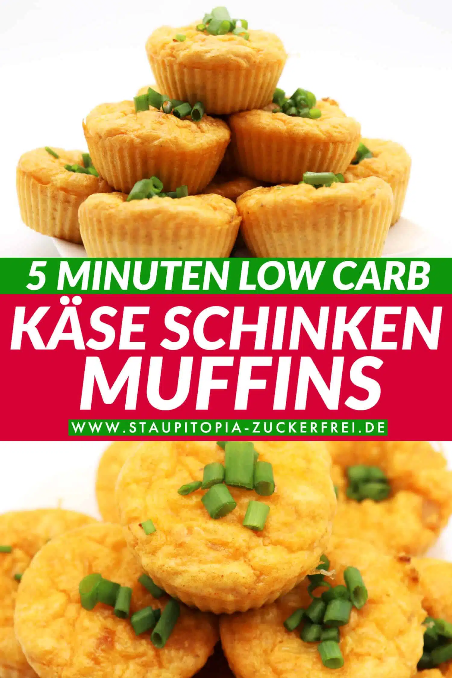 Low Carb Käse Schinken Muffins ohne Kohlenhydrate