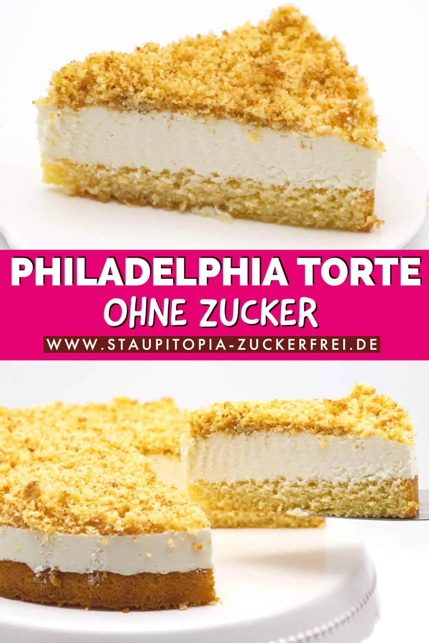 Low Carb Philadelphia Torte ohne Zucker
