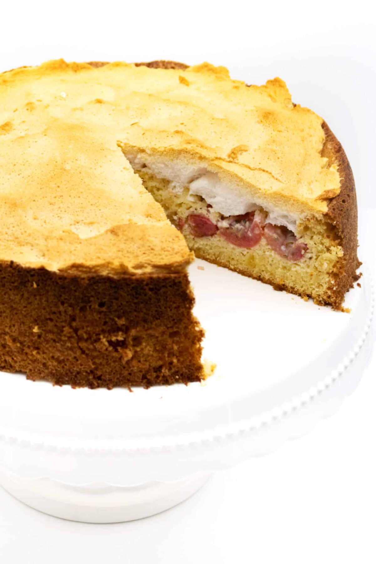Stachelbeerkuchen mit Baiser ohne Zucker