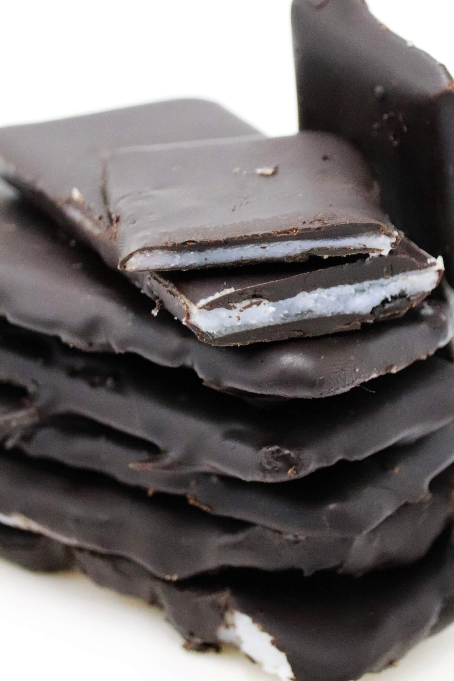 Pfefferminztafeln ohne Zucker a la After Eight