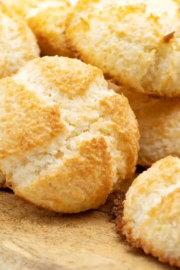 Kokosmakronen saftig und ohne Zucker