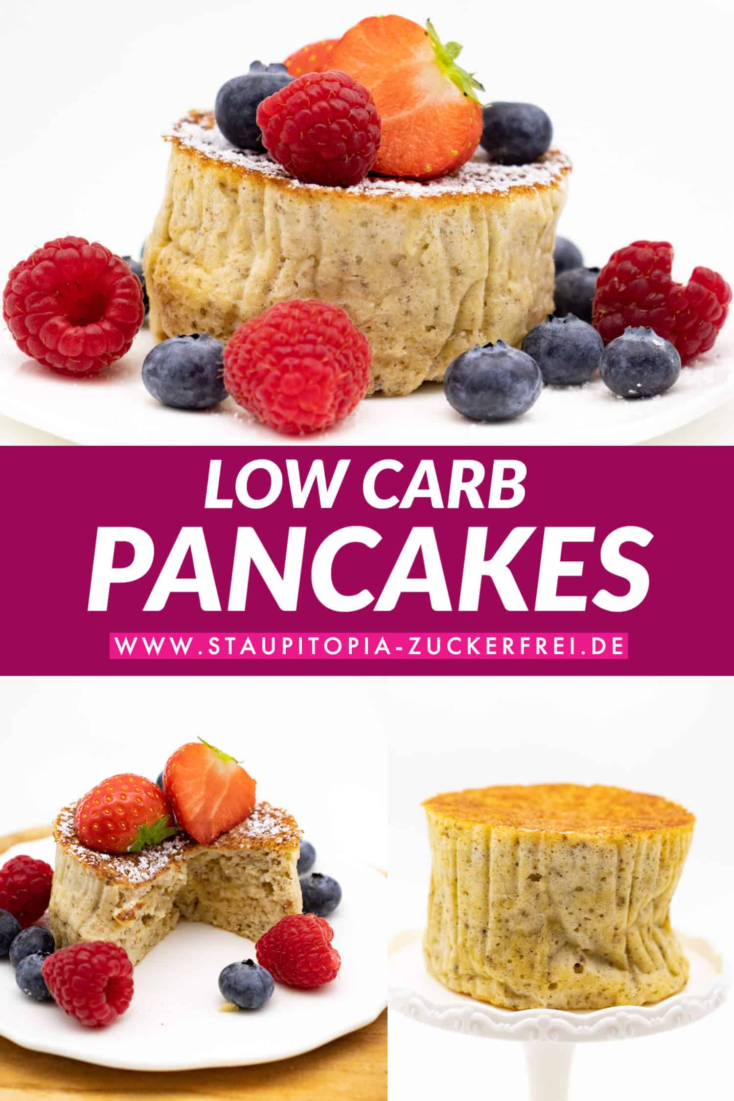 Fluffige Low Carb Pancakes Rezept