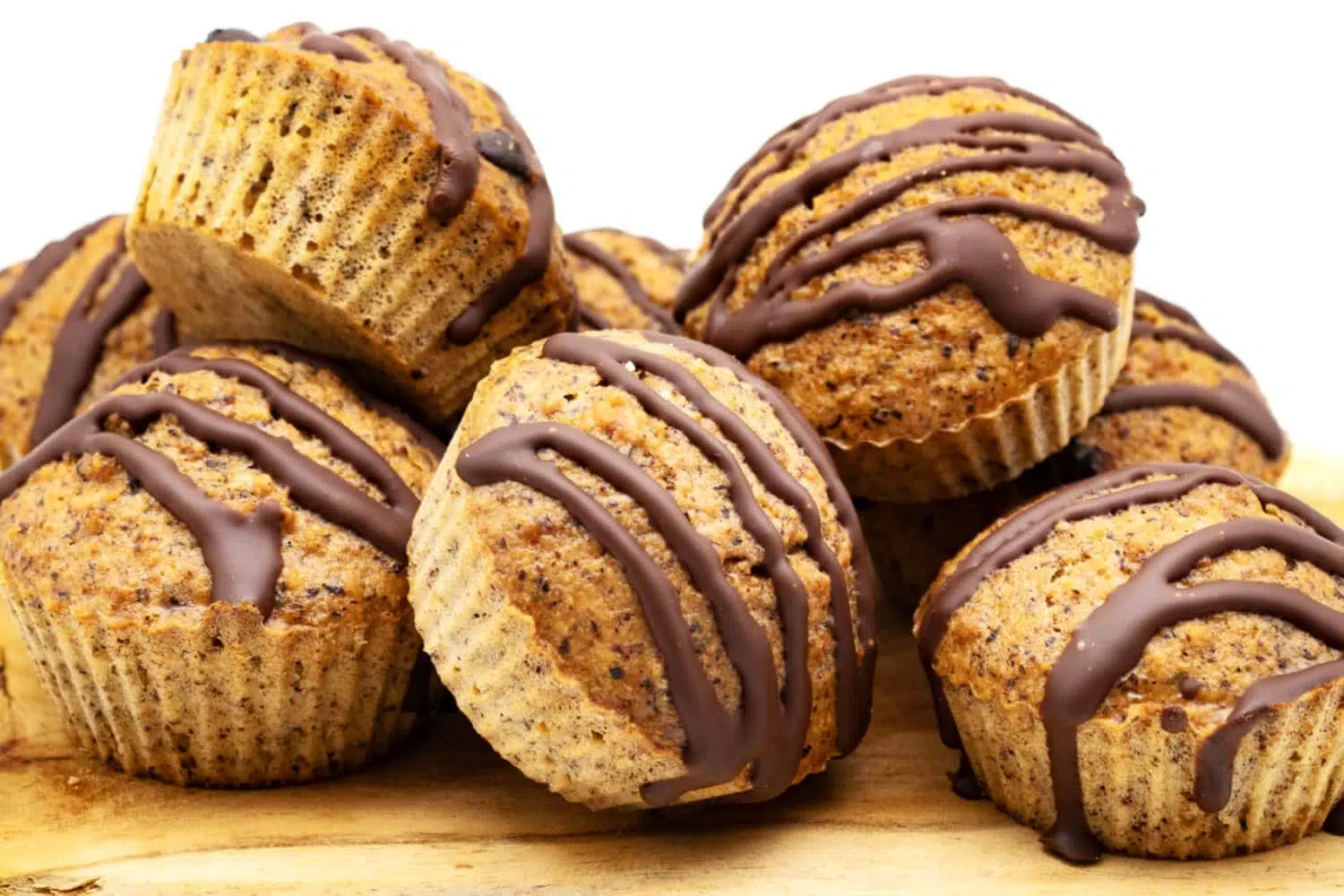 Schnelle Schoko Nuss Muffins ohne Zucker
