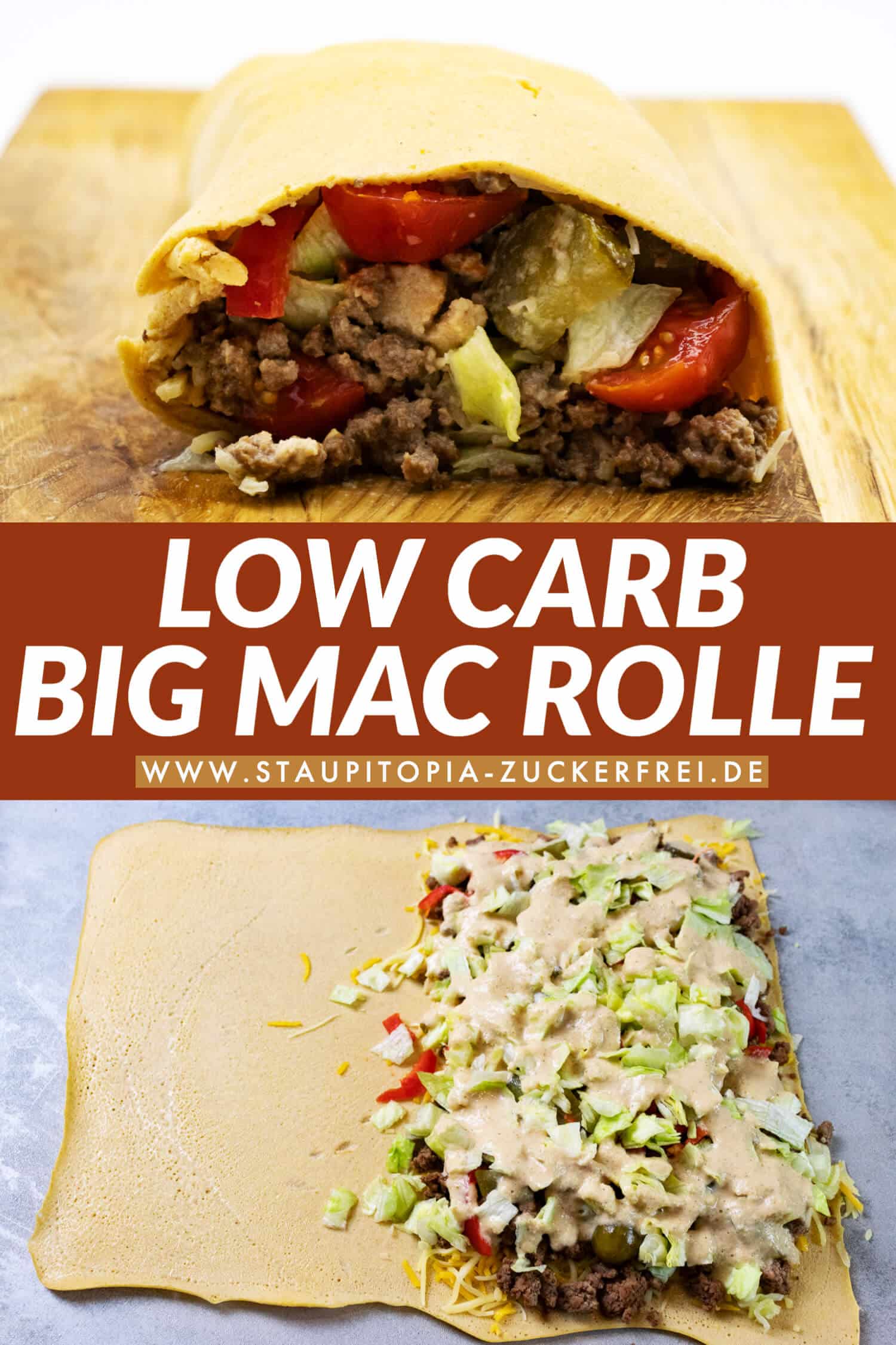 Low Carb Big Mac Rolle Rezept