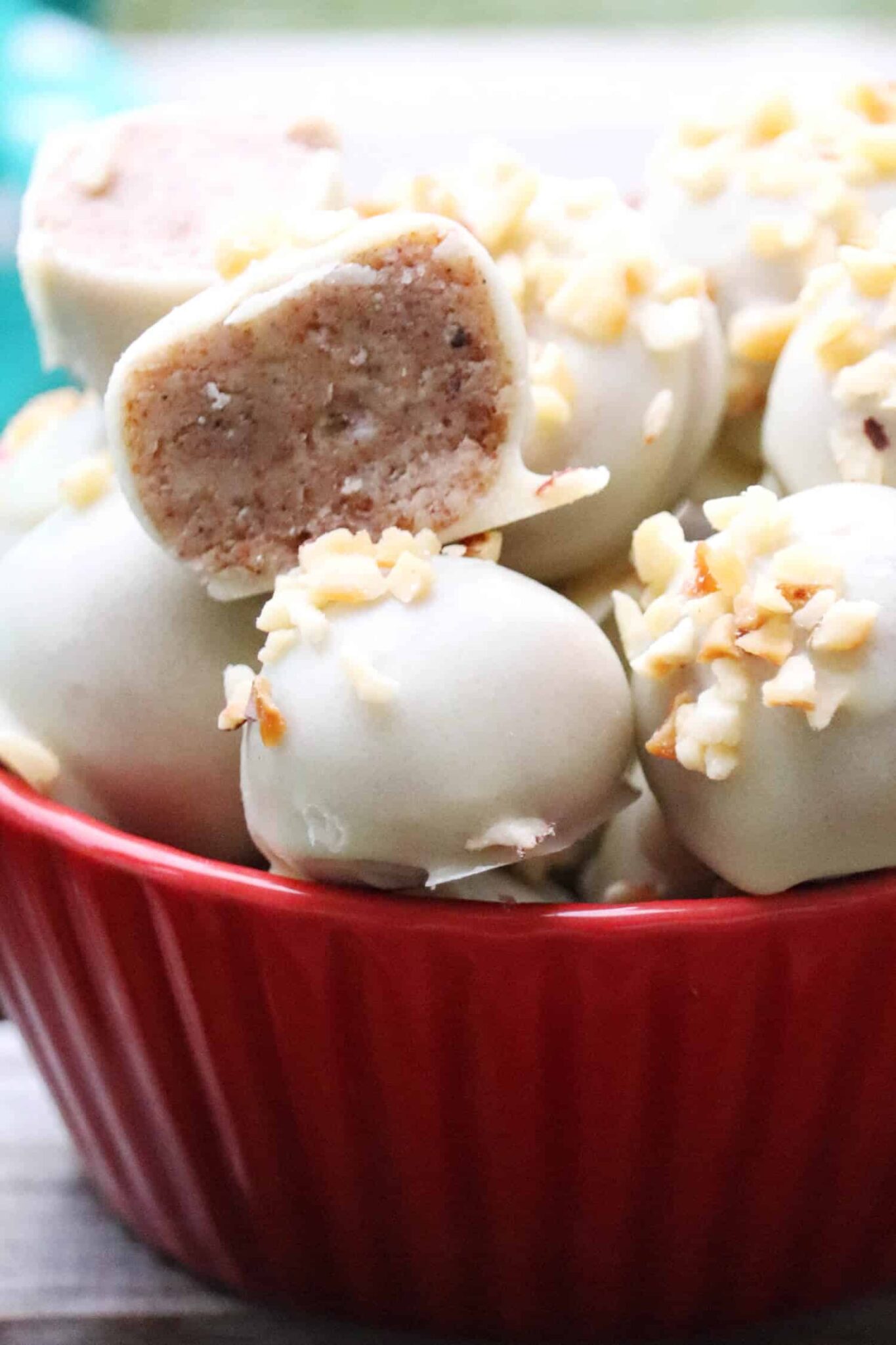 Weiße Mandel Pralinen ohne Zucker - Staupitopia Zuckerfrei