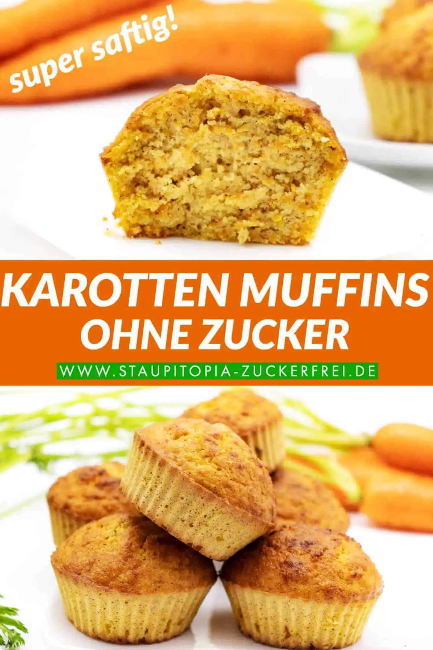 Low Carb Karotten Muffins ohne Zucker und ohne Mehl