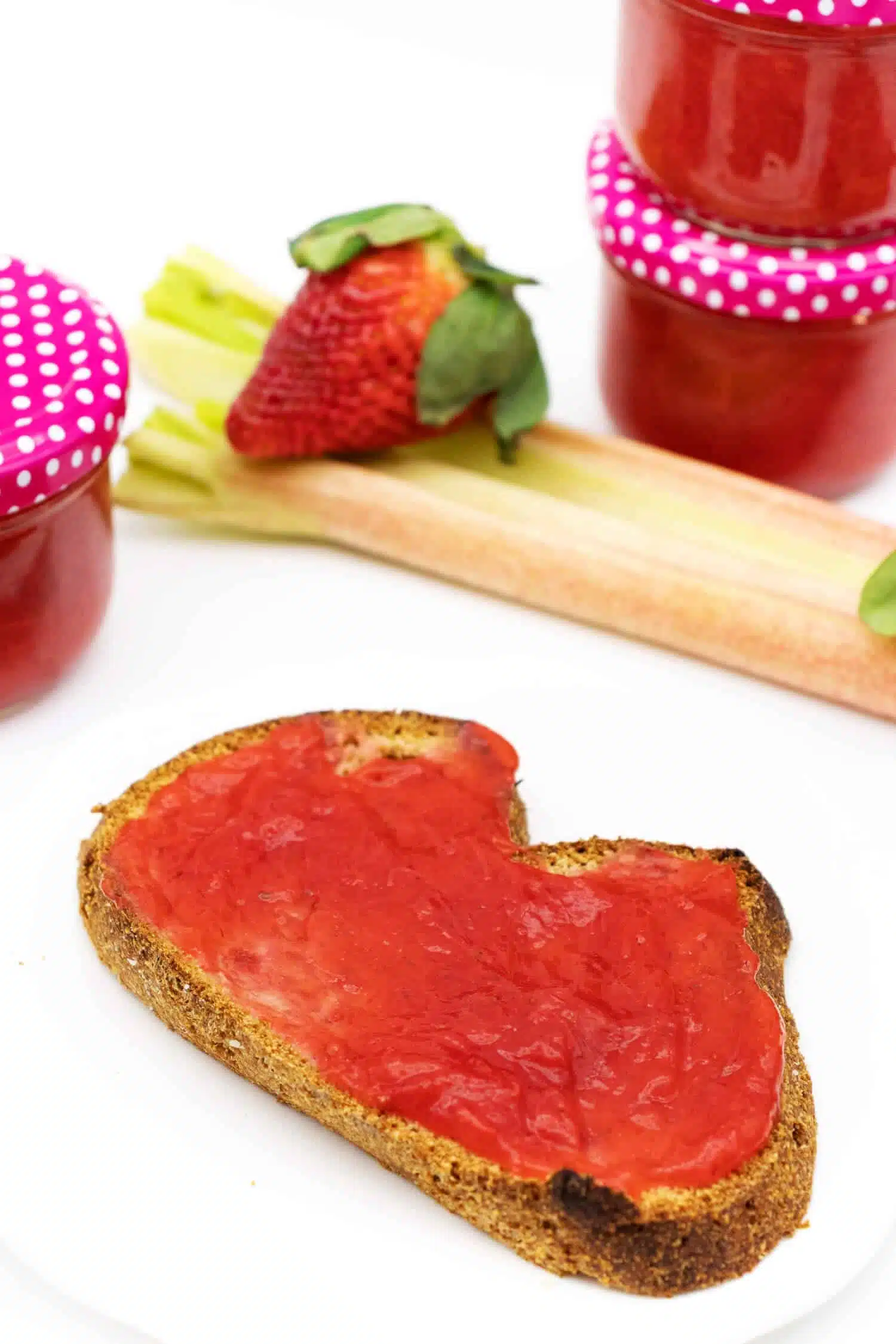 Zuckerfreie Erdbeer Rhabarber Marmelade selber machen