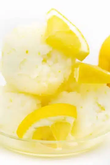 Zitronensorbet selber machen ohne Zucker - Low Carb Rezept
