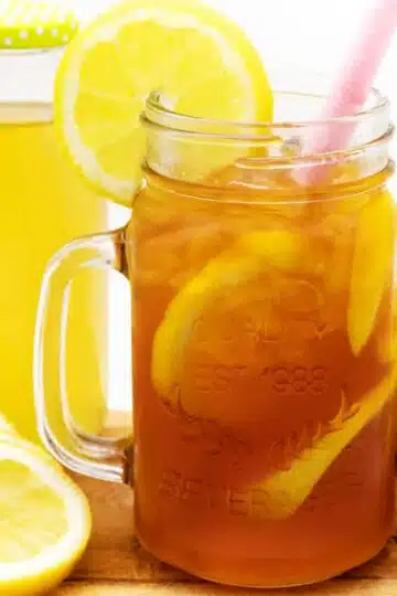 Zitronen Eistee ohne Zucker selber machen