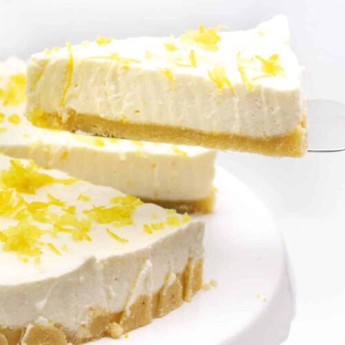 Zitronen Buttermilch Torte ohne Zucker und ohne Backen