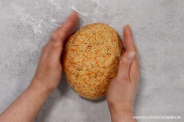 Zubereitung Low Carb Karotten Walnuss Brot Schritt 3