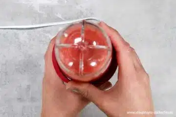 Zubereitung Erdbeerpudding ohne Zucker Schritt 1