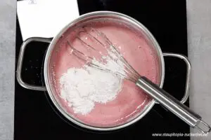 Zubereitung Erdbeerpudding ohne Zucker Schritt 4