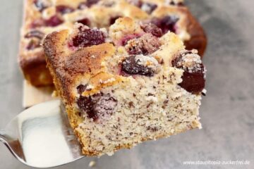 Zubereitung Kirschkuchen ohne Zucker Schritt 8